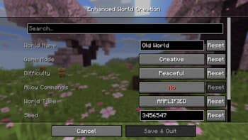 Enhanced World Creation screenshot