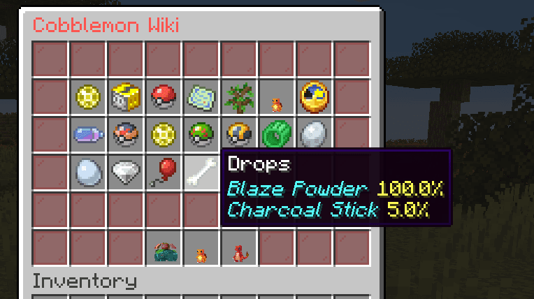 Cobblemon Wiki Gui screenshot