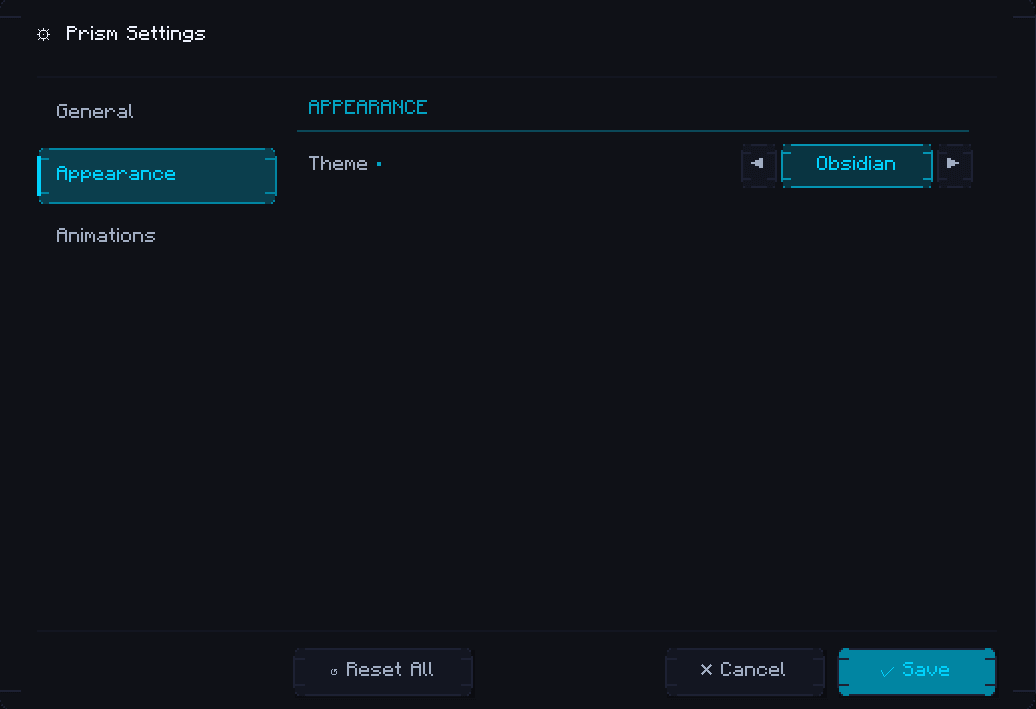 Prism Mod Menu screenshot