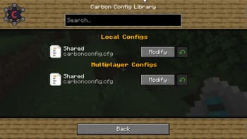 Carbon Config screenshot