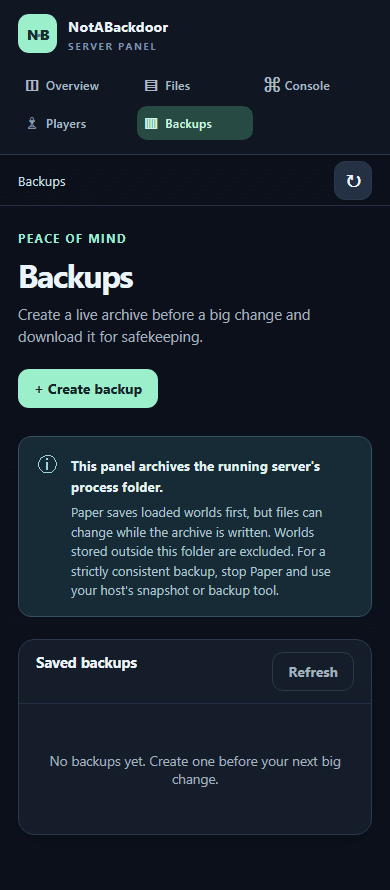 NotABackdoor screenshot