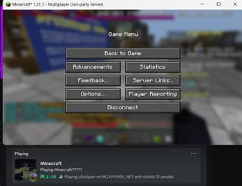 Phase's Discord Rich Presence screenshot