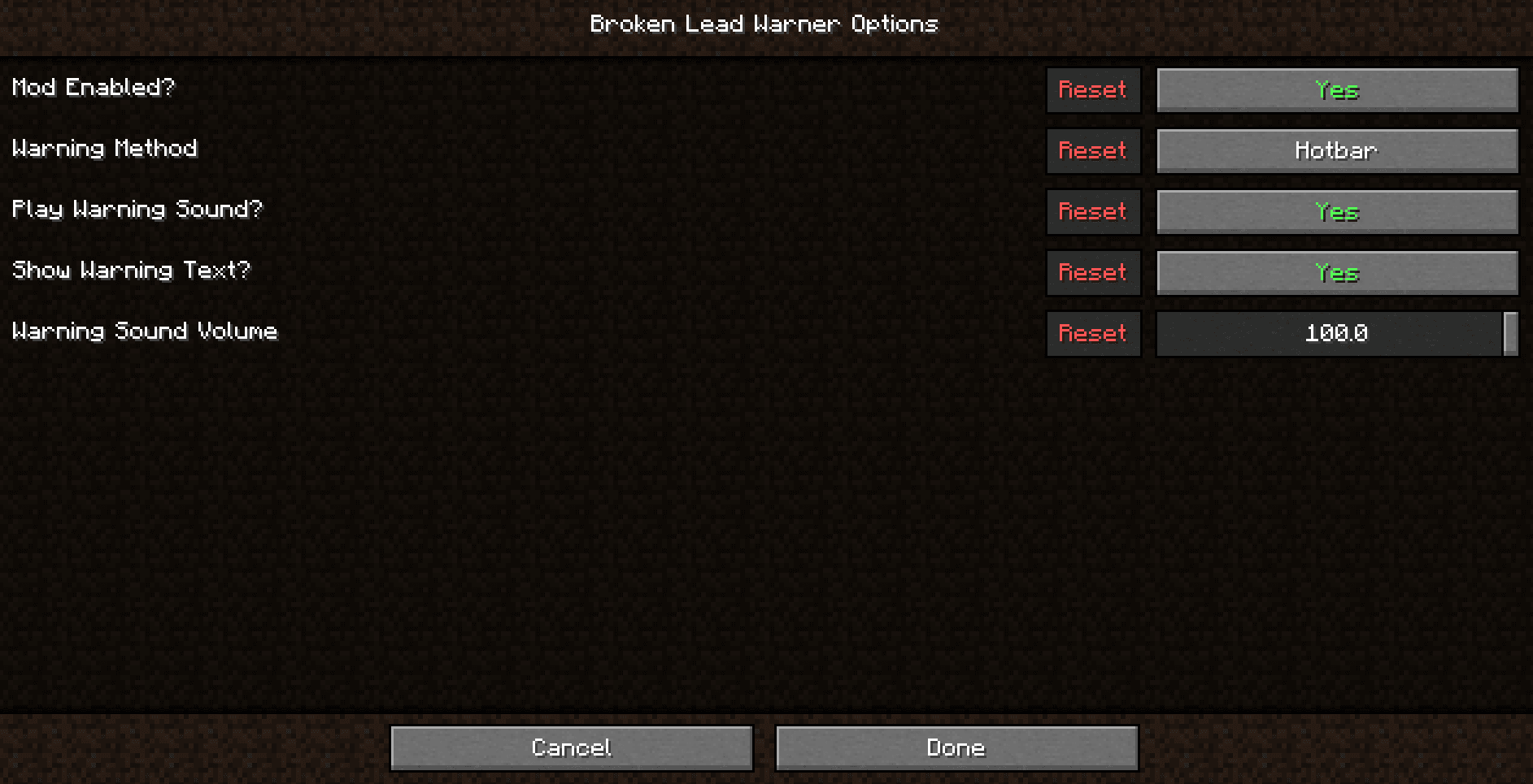 Broken Lead Warner screenshot