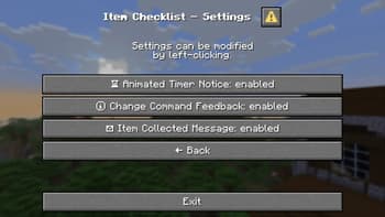 Item Checklist screenshot