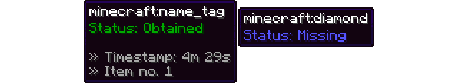 Item Checklist screenshot