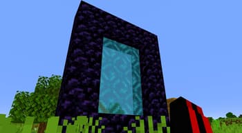 Skyblue Nether Portal screenshot
