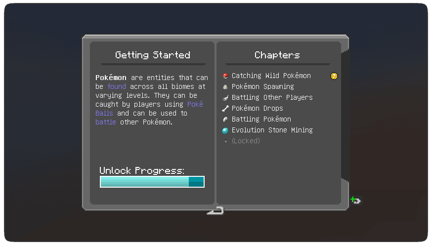 Cobblemon Poképedia: Cobblepedia screenshot