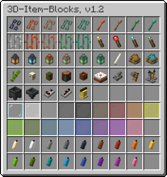3D Item-Blocks screenshot