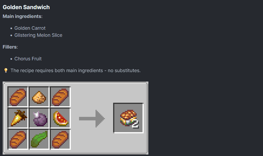 Tiny Sandwich Mod screenshot