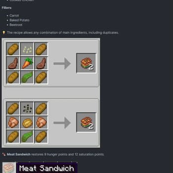 Tiny Sandwich Mod screenshot