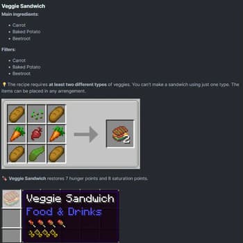 Tiny Sandwich Mod screenshot