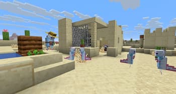 Axolotl villagers screenshot