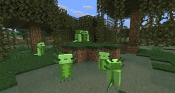 Axolotl villagers screenshot