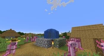 Axolotl villagers screenshot
