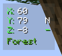 Coordinates Display screenshot