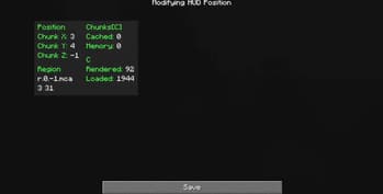 Coordinates Display screenshot