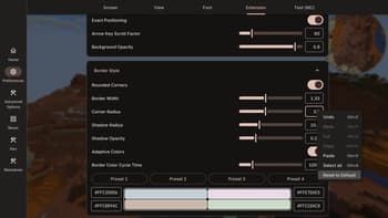 Modern UI screenshot