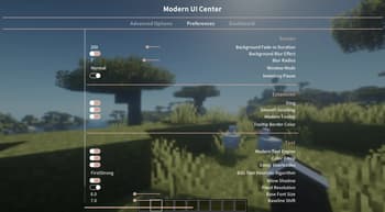 Modern UI screenshot