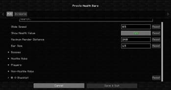 Provi's Health Bars screenshot