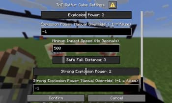 Better TnT Explosive Sulfur Cubes screenshot