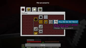 Unhidden Advancements screenshot