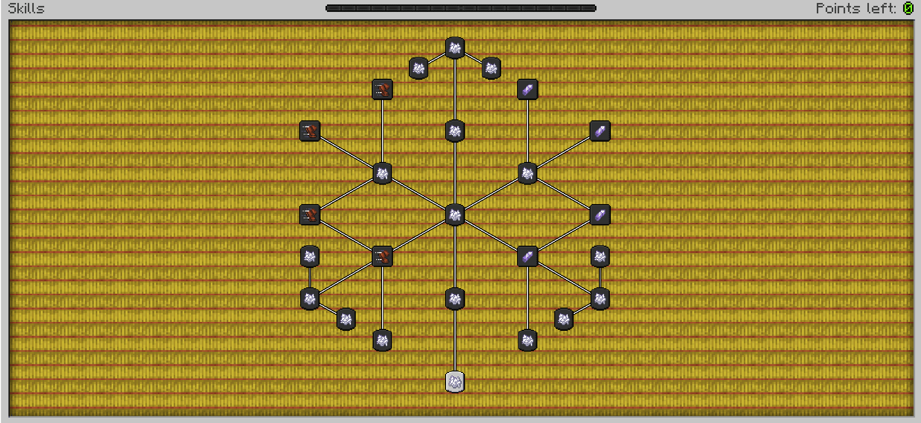 RPG skill tree screenshot