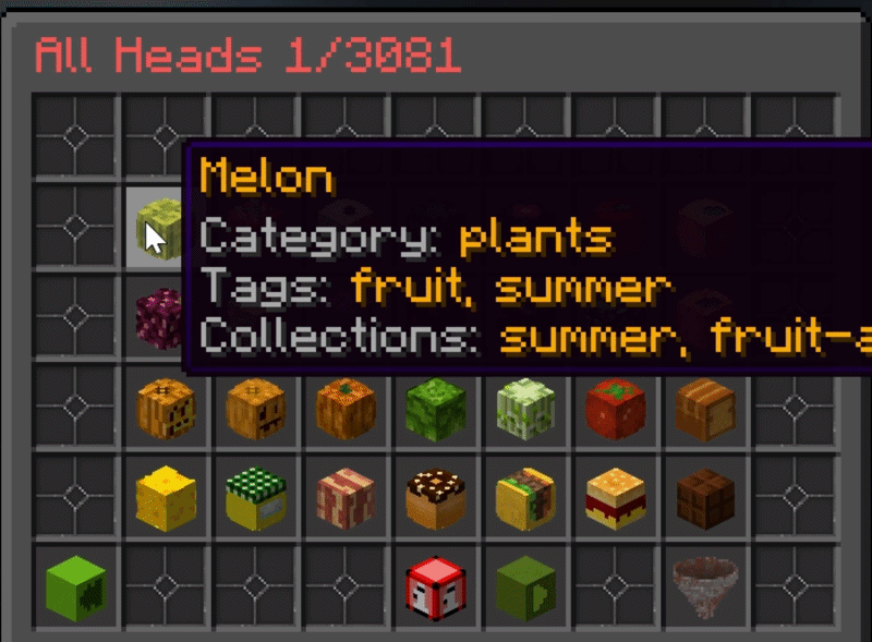 HeadDB screenshot