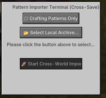 AE2 Pattern Archive screenshot