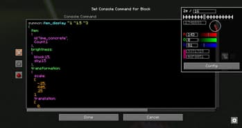 Better Command Block UI screenshot