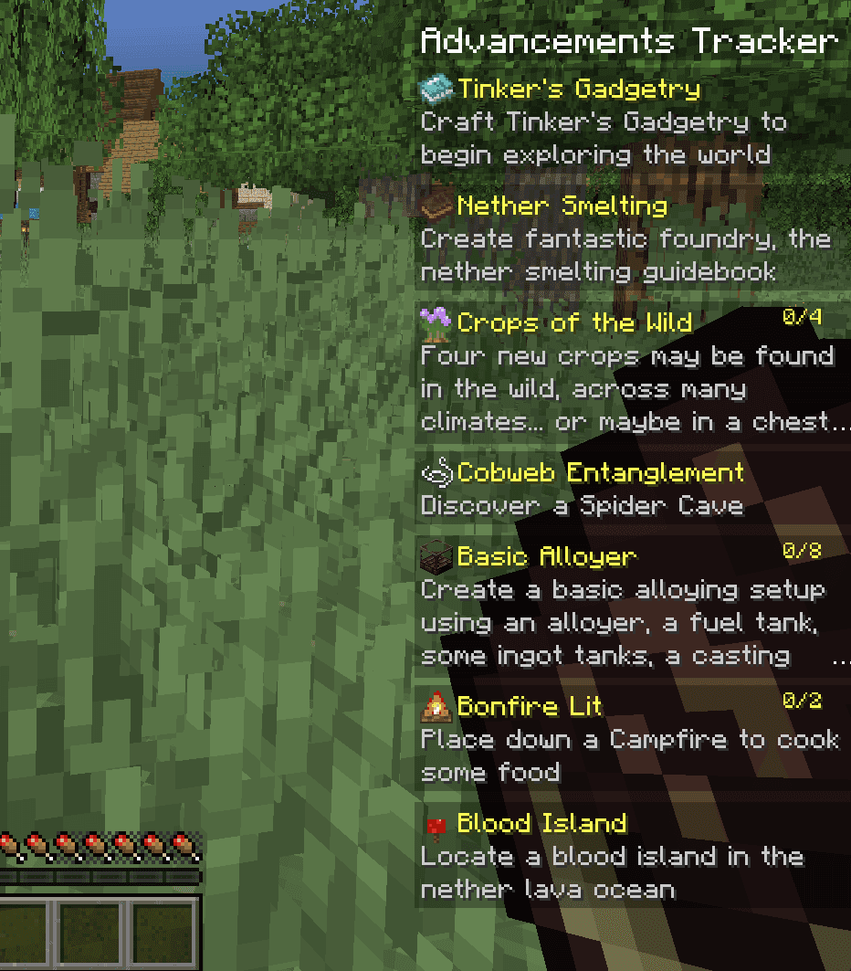 Advancements Tracker screenshot