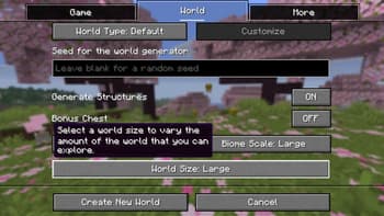 Legacy World Sizes screenshot