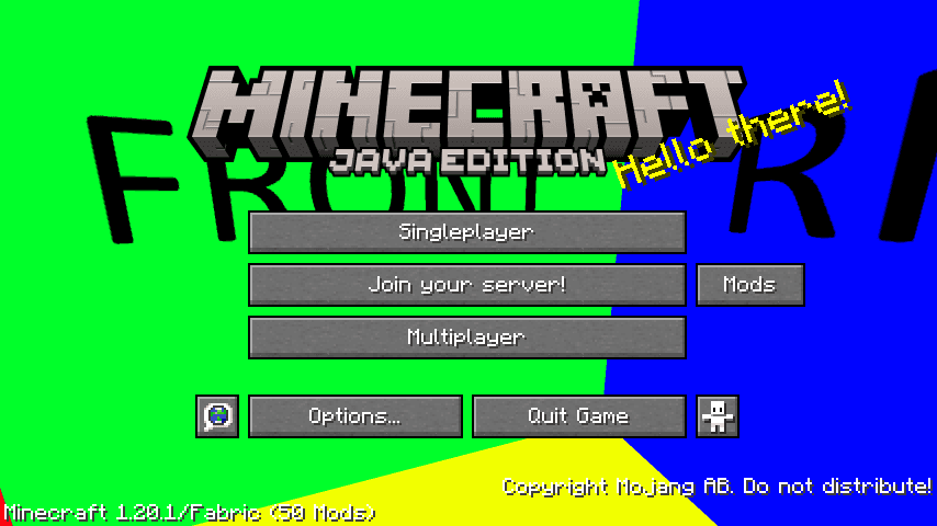 SimpleMainMenu Lib screenshot