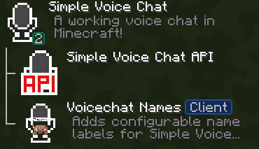Simple Voice Chat Group Player Names screenshot