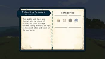 Extended Drawers screenshot