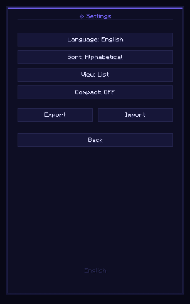 HomeGui screenshot
