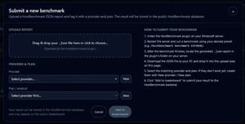 HostBenchmark screenshot
