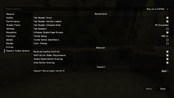 Reese's Sodium Options screenshot