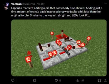 Warmer & Brighter Redstone Torch Color screenshot