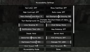 Translucent GUI screenshot
