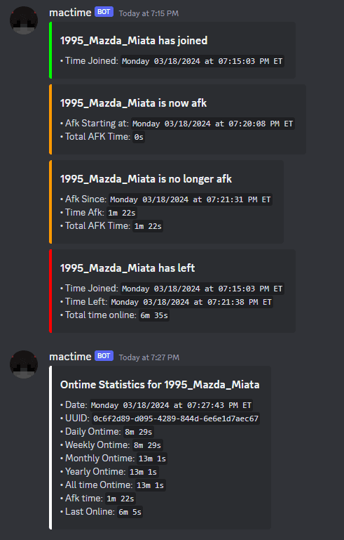 MacTime screenshot
