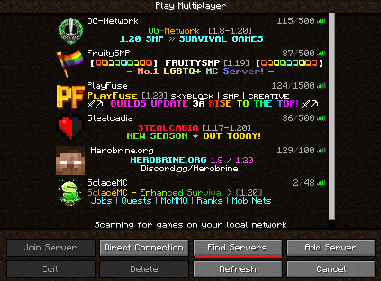 Server Finder by BlockAtlas screenshot