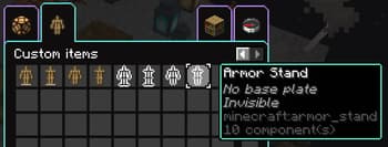 Item interactions screenshot