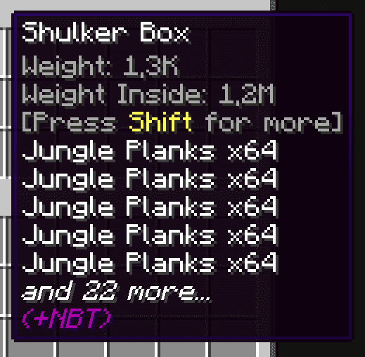 MT Inventory Weight screenshot