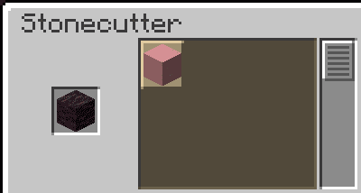 Wood in stonecutter screenshot