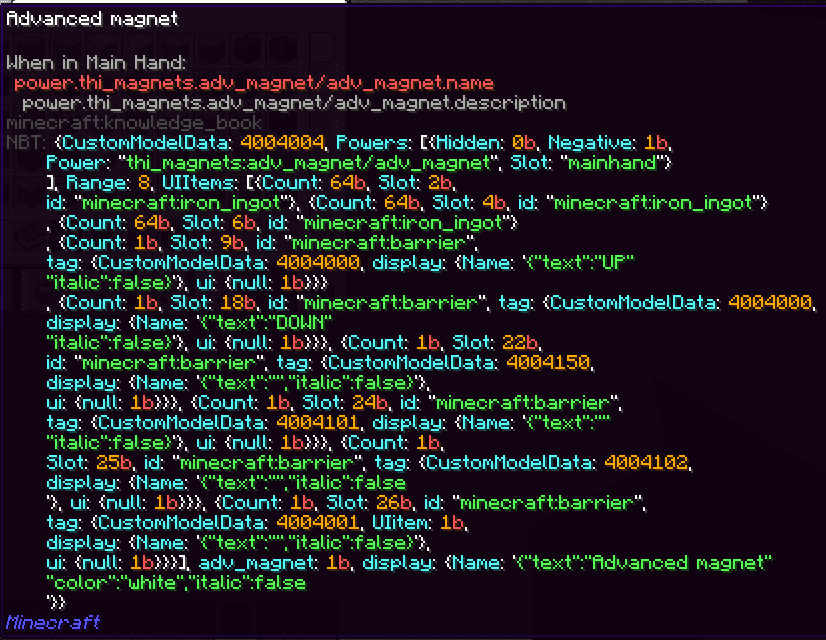 NBTtooltips screenshot