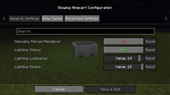 Glowing Minecart screenshot