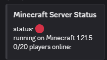Discord Statusbot screenshot