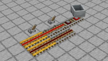 Diagonal Perfect Rails 3D PBR screenshot