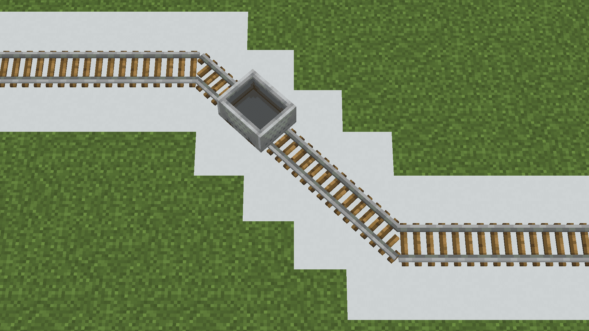 Diagonal Perfect Rails 3D PBR screenshot