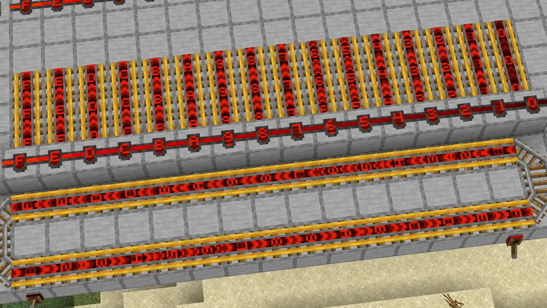 Diagonal Perfect Rails 3D PBR screenshot